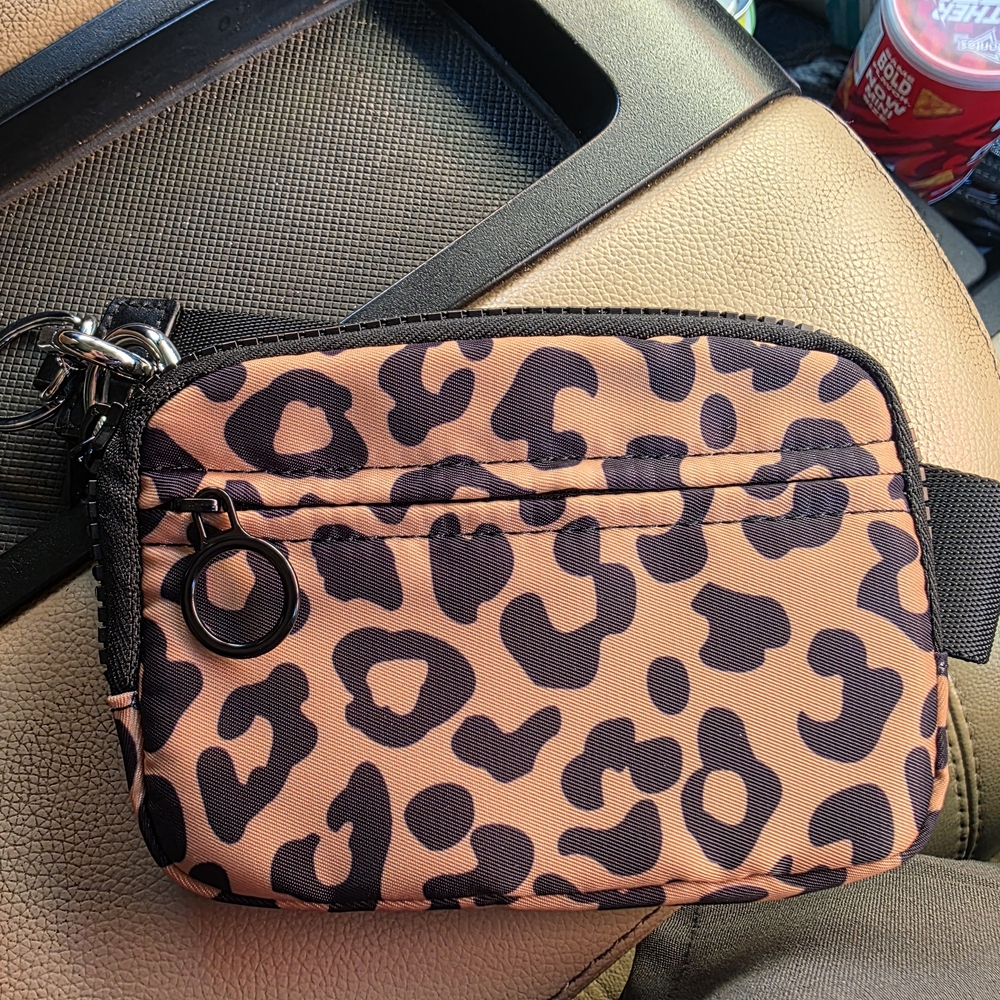 Leopard Print Wristlet